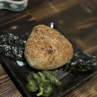Yaki Onigiri with Ground Miso Chicken