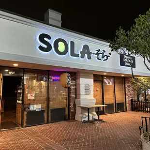 Outside