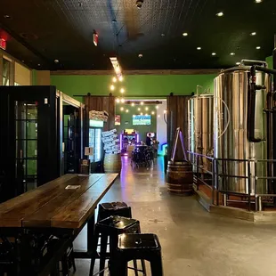 the inside of a restaurant