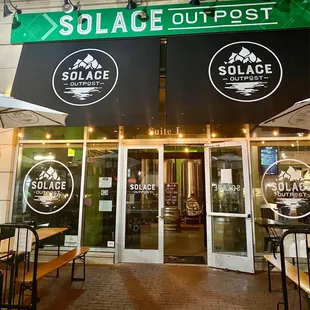 the entrance to solace outpost