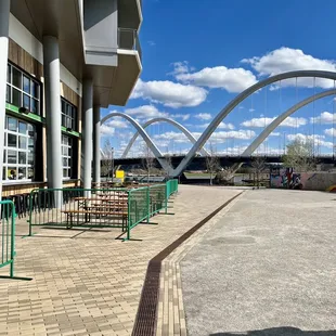 outside