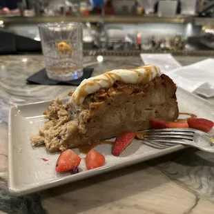 AMAZING Apple Bread Pudding cake!  Food coma imminent.