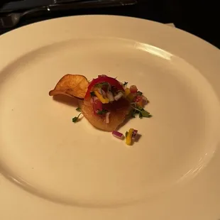 a plate of food on a table