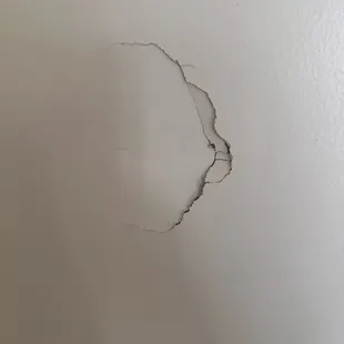 Hole in wall. Maintenance said "we know you didn't do that so we aren't going to charge you for it." And he left.