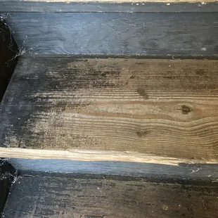 Steps at Solana at the Crossing. Took them a week to fix...With a band aid! Filthy and overpriced.