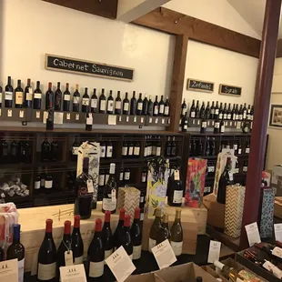 They carry a lot of wines!