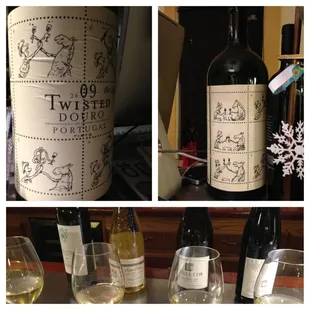 a selection of wines