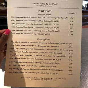 White wines