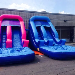 Water slides ready to go!