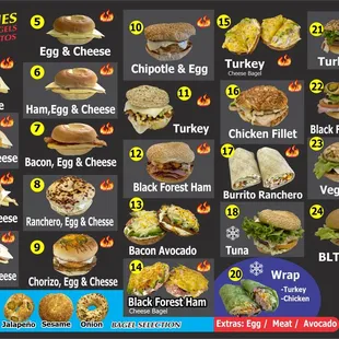 Gran variedad de Sandwiches !!! Deliciosos.
