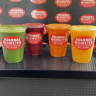 *Fresh Squeezed Juice * 
*
*
All natural! No added sugar or water!!