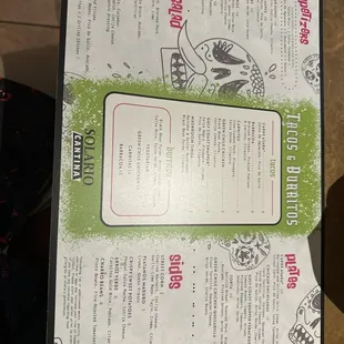 Food menu