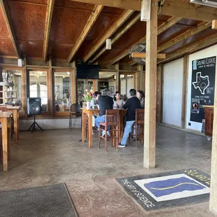 Inside tasting room