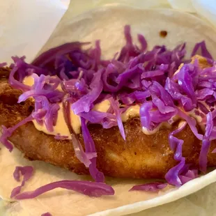 Crispy fish taco