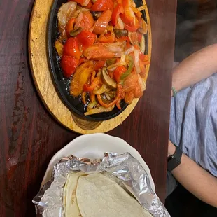 Vegan fajitas