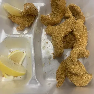 Pretty good Catfish Nuggets - NO tarter sauce included....‍