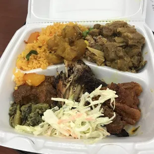 a container of food