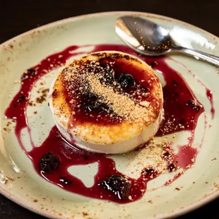 Bruleed Manchego Cheesecake