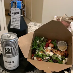 3/30/2023:  Cranberry Rosehips, Syrah, and Strawberry Salad are my libations/food inhalations!