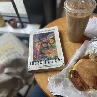 Iced coffee and a breakfast sandwich=great way to start a Saturday!