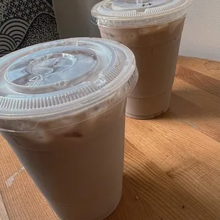 Iced chai latte, dirty chai