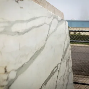 a white marble wall