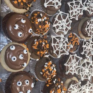 a variety of halloween treats
