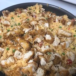Chicken fried rice tray