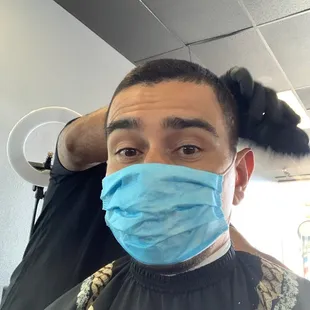 Getting my haircut by the best Paul