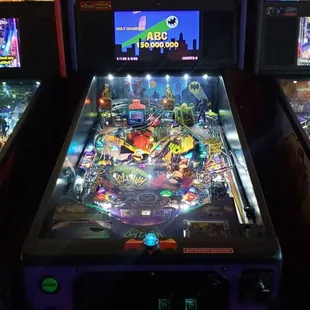 Batman pinball game, signed and carded!