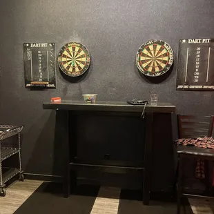 darts on the wall