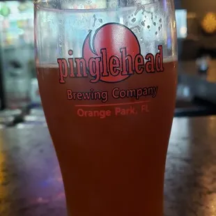 Pinglehead in a Pinglehead glass! Cold-n-Tasty