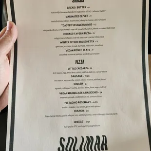 Menu as of 02/21/2025