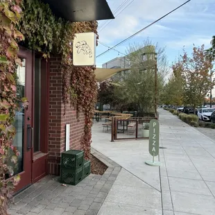 outside