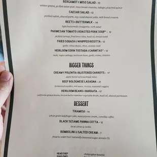 Menu as of 02/21/2025