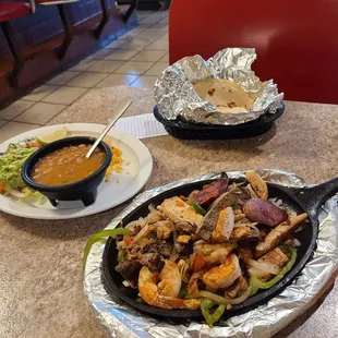 Solis Special combo fajitas #31. Yum!