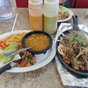 No. 10. Beef fajita hot plate. Not pictured; the tortillas.