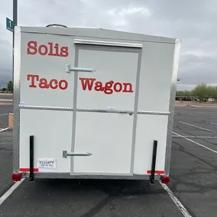 the side of the trailer