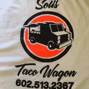 a taco wagon on a t - shirt