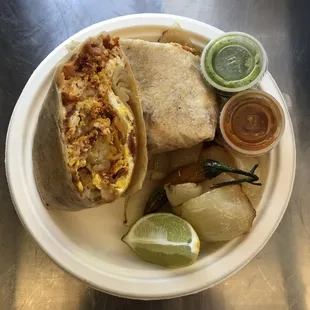 a plate of food