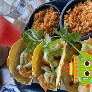 Beer Battered Shrimp Tacos