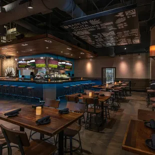 interior, sushi and sashimi