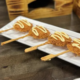 Golden Shrimp Skewers