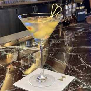 An extra dirty martini.