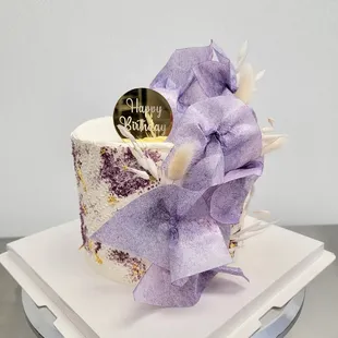 a close up of a cake