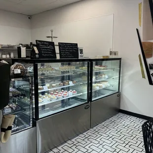 pastries + baked goods display