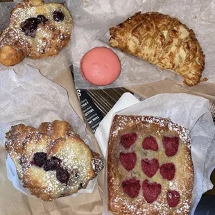 a variety of pastries