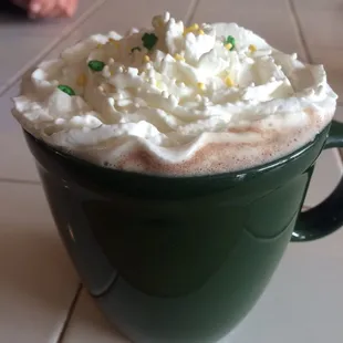 Seasonal special: 'Shamrockin'-Mocha &amp; Irish Cream