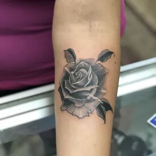 A Black n' Grey Rose made at S.P.T.P.