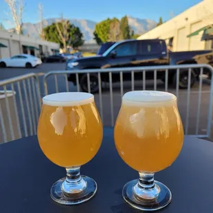 Let us pour you our NEWEST Double Hazy IPA "Hop Comet" or "Cucamonga Hazy Train" NE Style Hazy IPA.